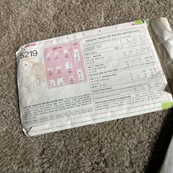 Vintage Lot Of 6 -1960s/1970s Simplicity Women’s Sewing Patterns & Cloth World - Picture 14 of 14